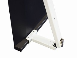 Wheelchair scale w/folding handrail