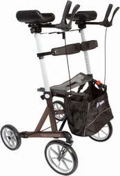 Arthritis rollator with arm support