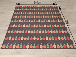 Waterproof splash mat for the floor 130 x 140 cm
