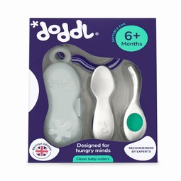 Doddl baby cutlery - fork, spoon and box