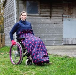 Adult fleece-lined wheelchair cosy