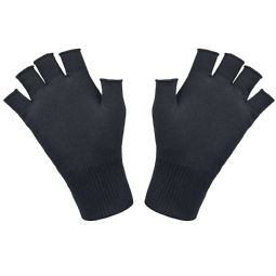 Thin Gloves Without Fingers - Black