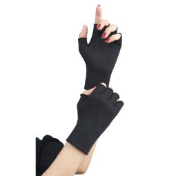 Thin Gloves Without Fingers - Black