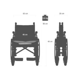 Standard wheelchair - Lightweight