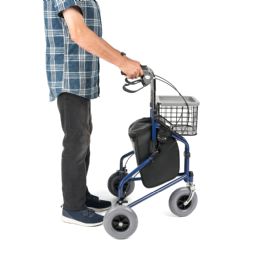 Three-wheeled outdoor and indoor walker - MONA