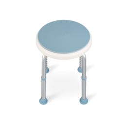 Basic bath stool - round with swivel cushion