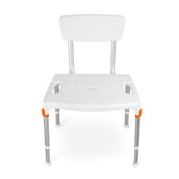 Classic bath chair with armrests and backrest