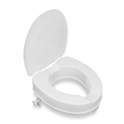 Basic toilet seat riser with lid