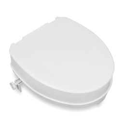 Basic toilet seat riser with lid