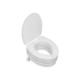 Basic toilet seat riser with lid