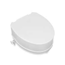 Basic toilet seat riser with lid