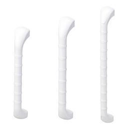 White Prima support handles with soft ribs