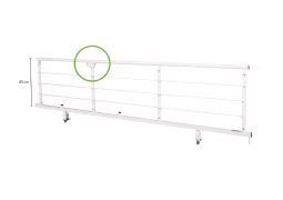 User-operated side rail for the OPUS 1EW series (care beds)