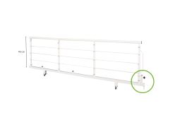 Staff-operated side rail for OPUS 1-K85EW (short care bed)  - example from the product group side rails in one piece