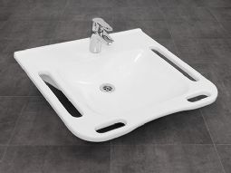 Washbasin WBR-100 - Low-mounted/integrated handles