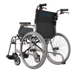 Turtle lightweight transport wheelchair with 22 inch wheels