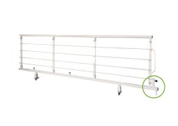 Staff-operated 2in1 side rail for the OPUS 1EW series (care beds)