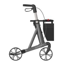 Server HD (Heavy Duty) rollator with soft wheels (PU)