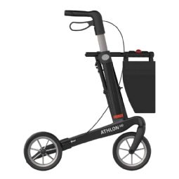 Athlon HD (Heavy Duty) carbon rollator with soft wheels(PU)