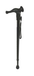 Cane with ergonomic handle and extra height