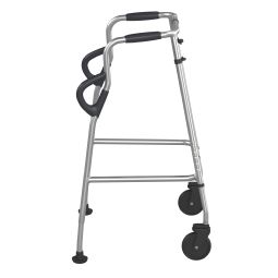 Walk Safe walking frame with two wheels