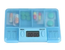 Pill box with timer - click to see picture in full size - opens new window Pill box with timer