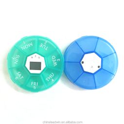 Pillbox 7 large compartments and audio alarm