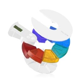 Rainbow pill box
