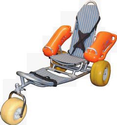Beach Wheelchair - click to see picture in full size - opens new window Beach Wheelchair