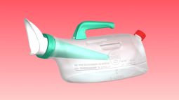 Ursec female urinal with handle and no backflow