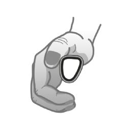 CURVE L Tetra-Grip pushrims