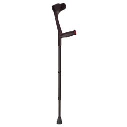 Crutch with straight soft grip and adjustable height