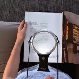 Hands-free magnifier with light