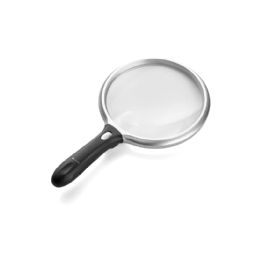 Classic magnifying glass with light
