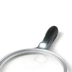 Classic magnifying glass with light