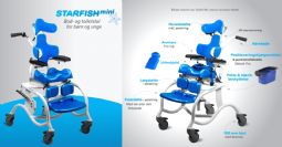 Starfish mini, bad- og toiletstol