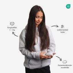 Hugz Heavy Weighted hoodie, ZIP - KIDS - click to see picture in full size - opens new window Hugz Heavy Weighted hoodie, ZIP - KIDS