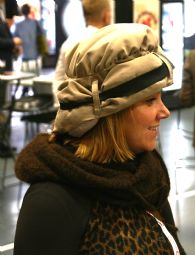 Compression hat with cherry stone - click to see picture in full size - opens new window Compression hat with cherry stone