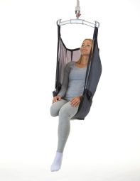 Amputationssejl, netpolyester, høj ryg