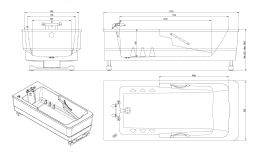 TR Spaceline Bath tub for bariatric patients