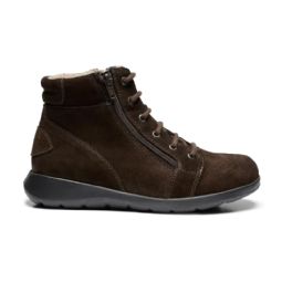 New Feet lined womens boot with zipper and laces